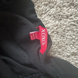 Black XOXO dress with flares on side